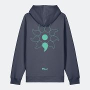 PEACE HOODY INK BLUE