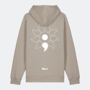 PEACE HOODY PEBBLE